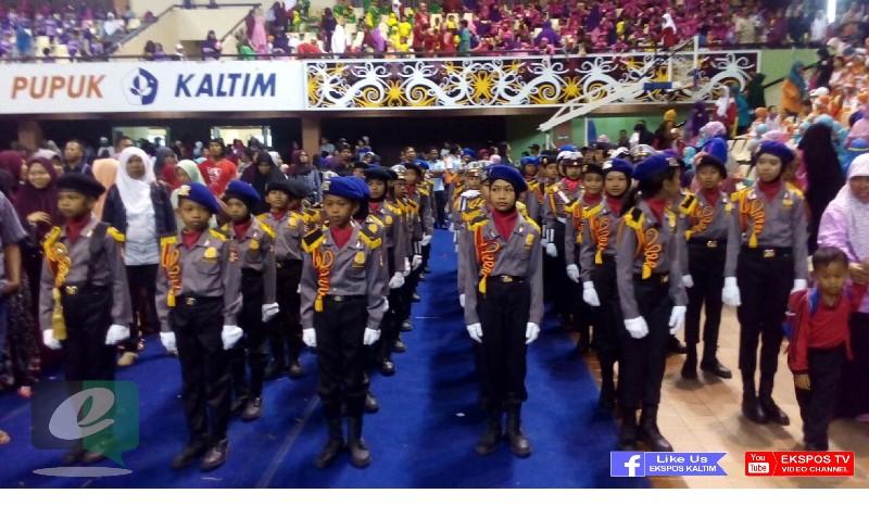 POLISI CILIK BINAAN POLRES BONTANG BIKIN RATUSAN PASANG MATA BERDECAK KAGUM