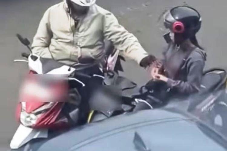  Viral Polisi Palak Wanita Pemotor, Kini Diperiksa Propam