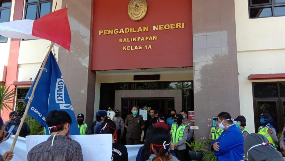 GMKI dan GAMKI Balikpapan Teriakkan Keadilan Untuk Aktivis Papua