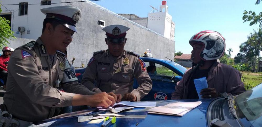 Puluhan Pengendara di Bone Terjaring Razia di Hari Pertama Operasi Zebra 2018 