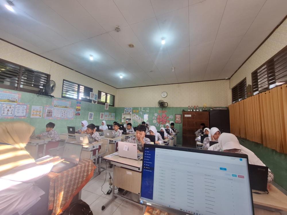 Masuk Gelombang Kedua, 55 Siswa SDN 013 Bontang Selatan Ikuti TKA