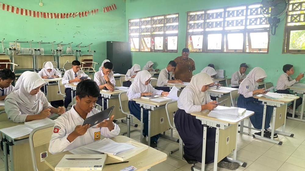 Ujian Berjalan Kondusif, 193 Siswa Kelas IX SMPN 3 Bontang Ikuti AASP Serentak 4-7 Mei 2026