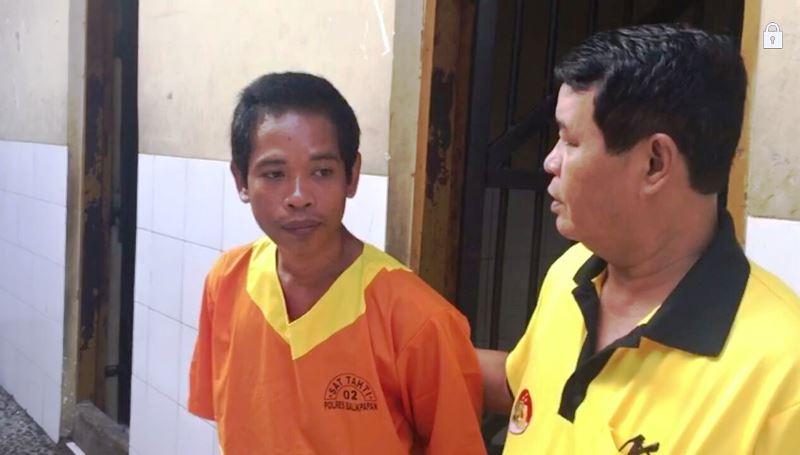 Eli, Tahanan Kabur Polres Balikpapan Diamankan di Tambak Warga