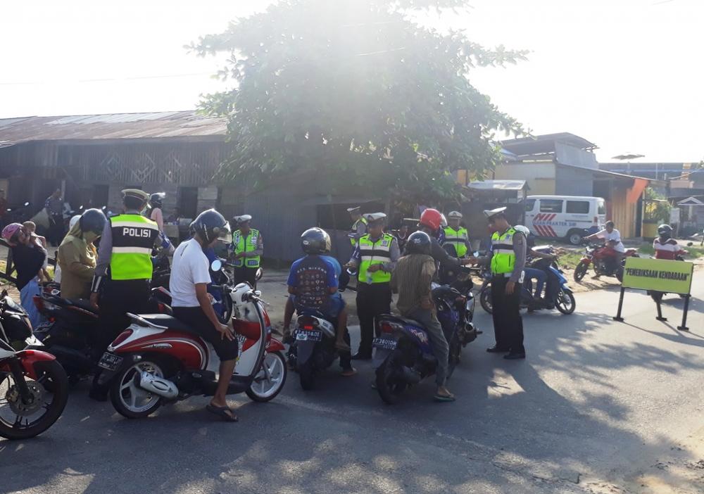 Razia Rutin, Puluhan Kendaraan Digiring ke Mapolres Bontang 