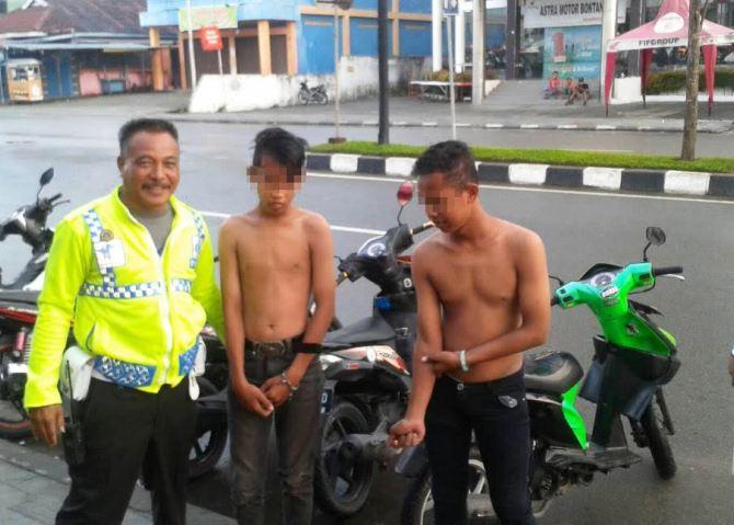 Dua Remaja Pelaku Balap Liar di Bontang Selatan, Diamankan Polisi