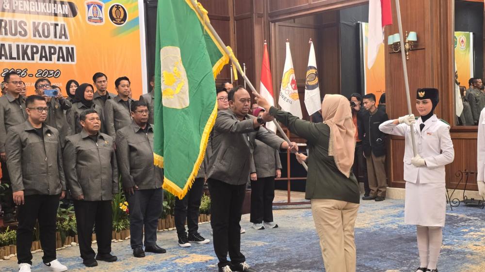 Pengurus Baru Pelti Balikpapan Dilantik, Target 3 Emas di Porprov dan Siapkan Liga Tenis Indoor
