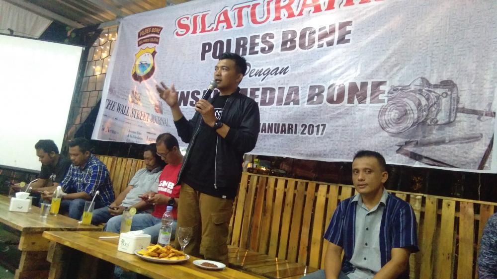 Masuk Tahun Politik, Kapolres Bone Ingatkan Awak Media Bijak Merespon Informasi 