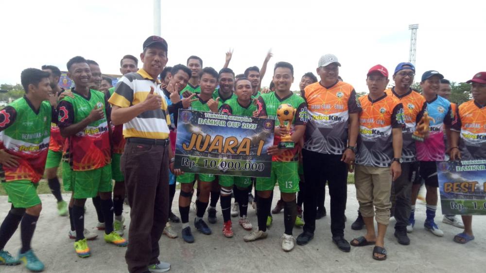 Turnamen Sepak Bola Damkar Cup Bontang ke-1 Sukses Digelar, DKUKMP Sabet Juara 1
