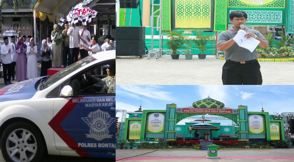 PANITIA MTQ KE-12 MELAKUKAN PERSIAPAN TERAKHIR DI LAPANGAN PARIKESIT