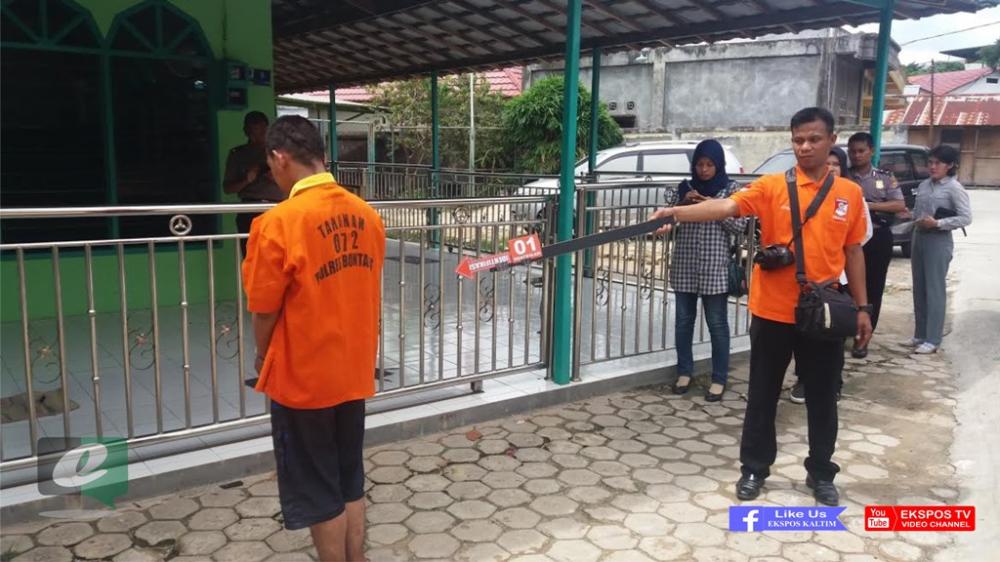 Polres Bontang Gelar Rekonstruksi Pencabulan dan Penyekapan Anak Dibawah Umur