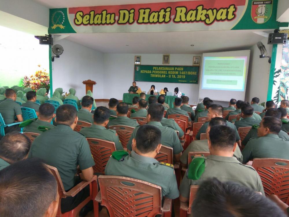 Kodim 1407/Bone Gelar Penyuluhan Bahaya Narkoba