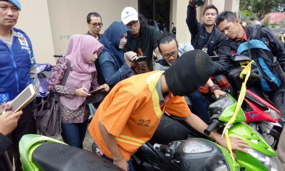 Cukup Semenit, Bocah Bawah Umur asal Muara Badak Berhasil Curi Motor