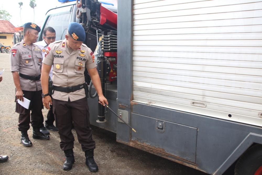 Danyon Brimob Bone Cek Kesiapan Hadapi Bencana