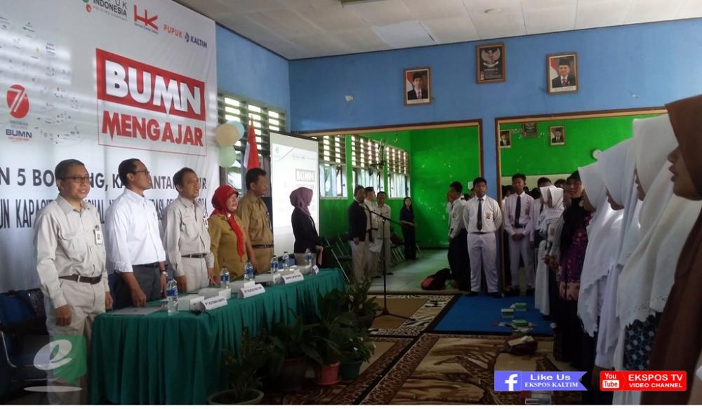 LEWAT BUMN MENGAJAR, PUPUK KALTIM TURUT MENCERDASKAN KEHIDUPAN BANGSA 