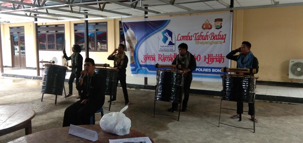 Lomba Tabuh Bedug Meriahkan Gema Ramadhan Polres Bone
