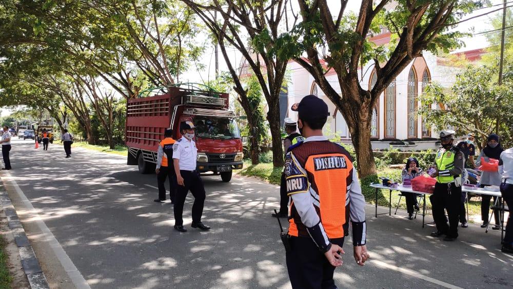 Puluhan Mobil Angkutan di Bontang Terjaring Razia
