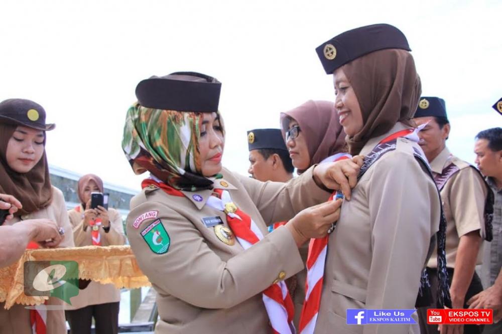 Puluhan Anggota Pramuka Kwarcab Bontang Dianugrahi TPOD 2016