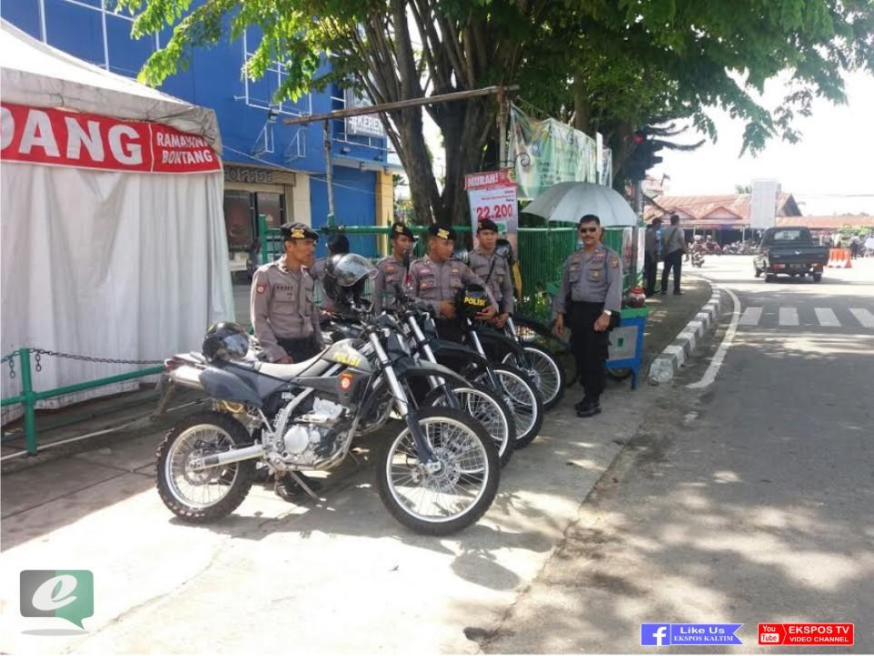 Pastikan Kondusif, Sabhara Polres Bontang Kawal Aksi Bela Negara Amanat