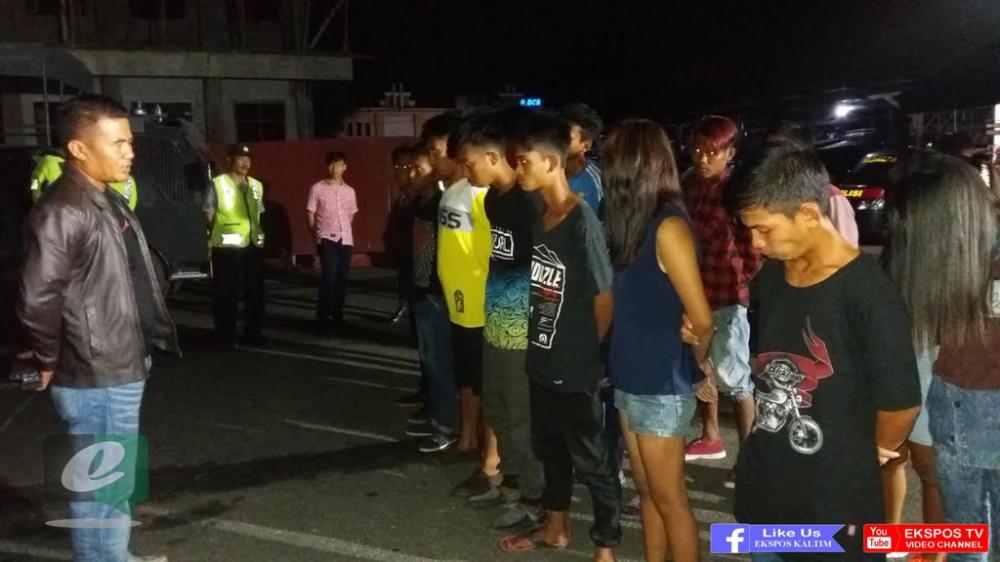 Terjaring Penertiban UKL, 19 Remaja Digelandang Ke Makopolres Bontang