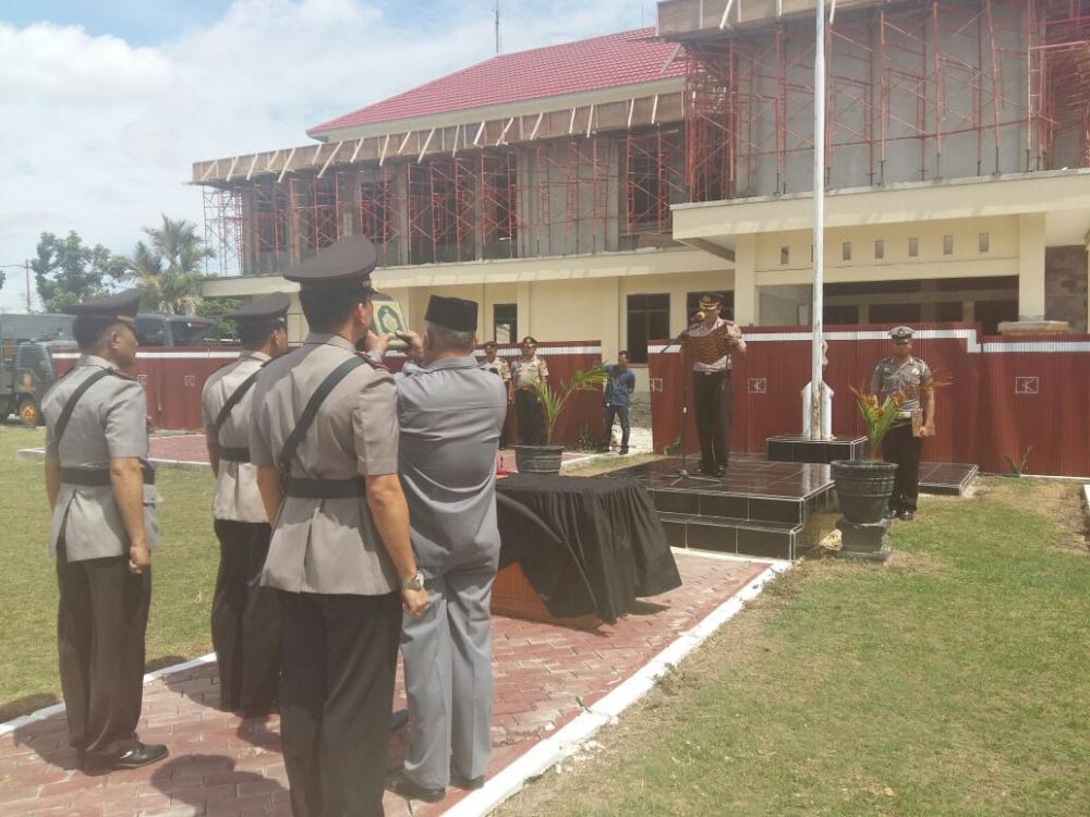 SERAH TERIMA JABATAN DUA PERWIRA POLRES BONTANG