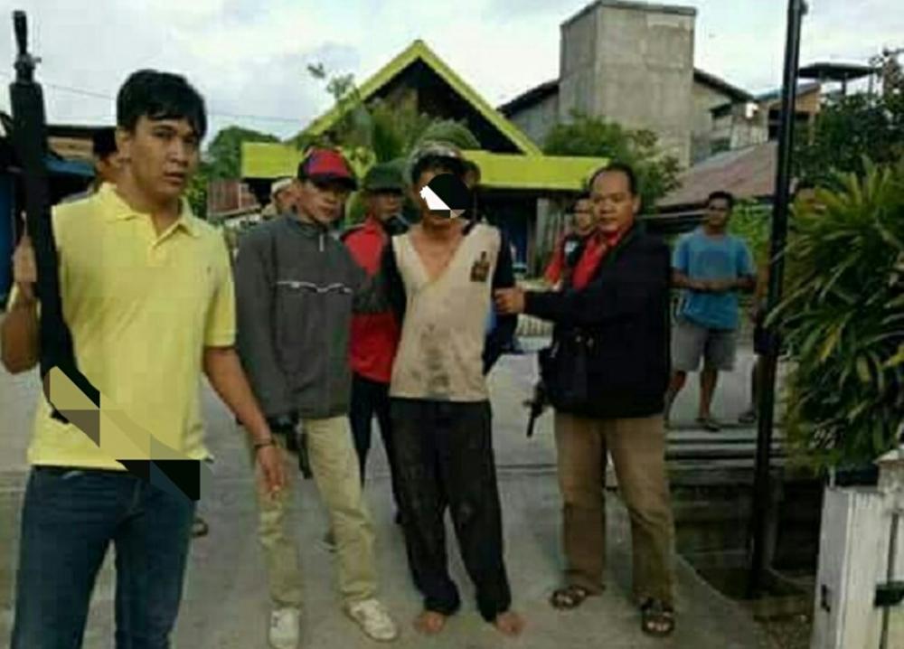 Mulyadi Si Pembunuh Istri Masih Ditahan di Polsek Muara Bengkal 