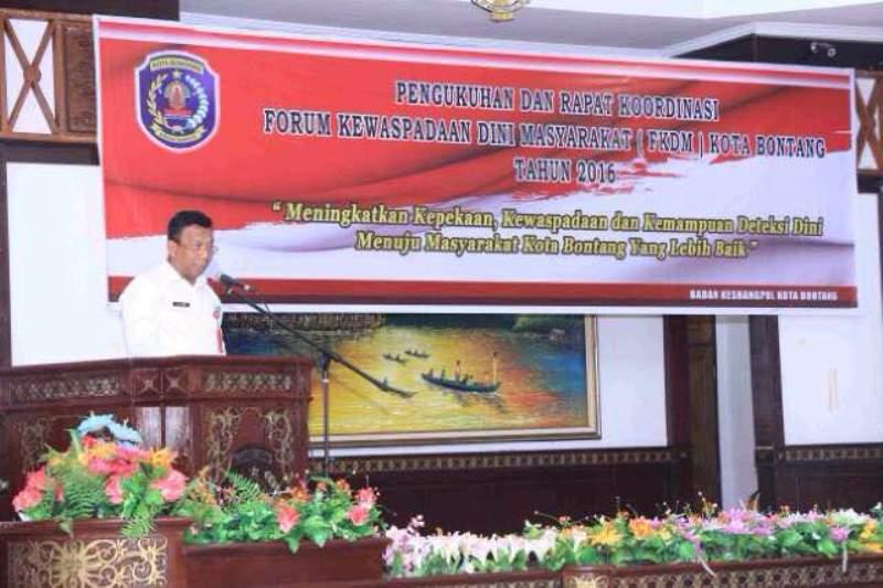 PEMKOT GELAR PENGUKUHAN DAN RAKOR FKDM KOTA BONTANG TAHUN 2016