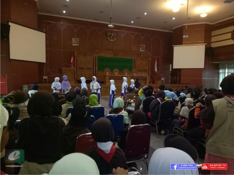 Ratusan Pramuka SD Sambangi Kantor Bupati Kutim