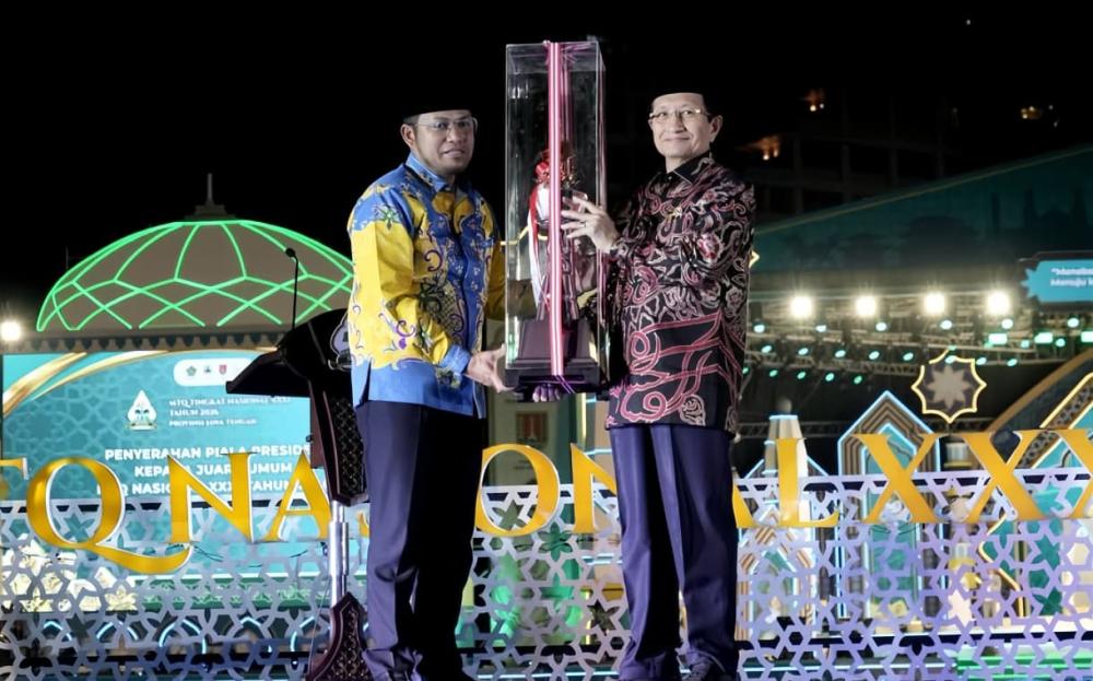 Kaltim Juara Umum di MTQ Nasional XXXI 2026, Tuan Rumah Jateng Runner-up