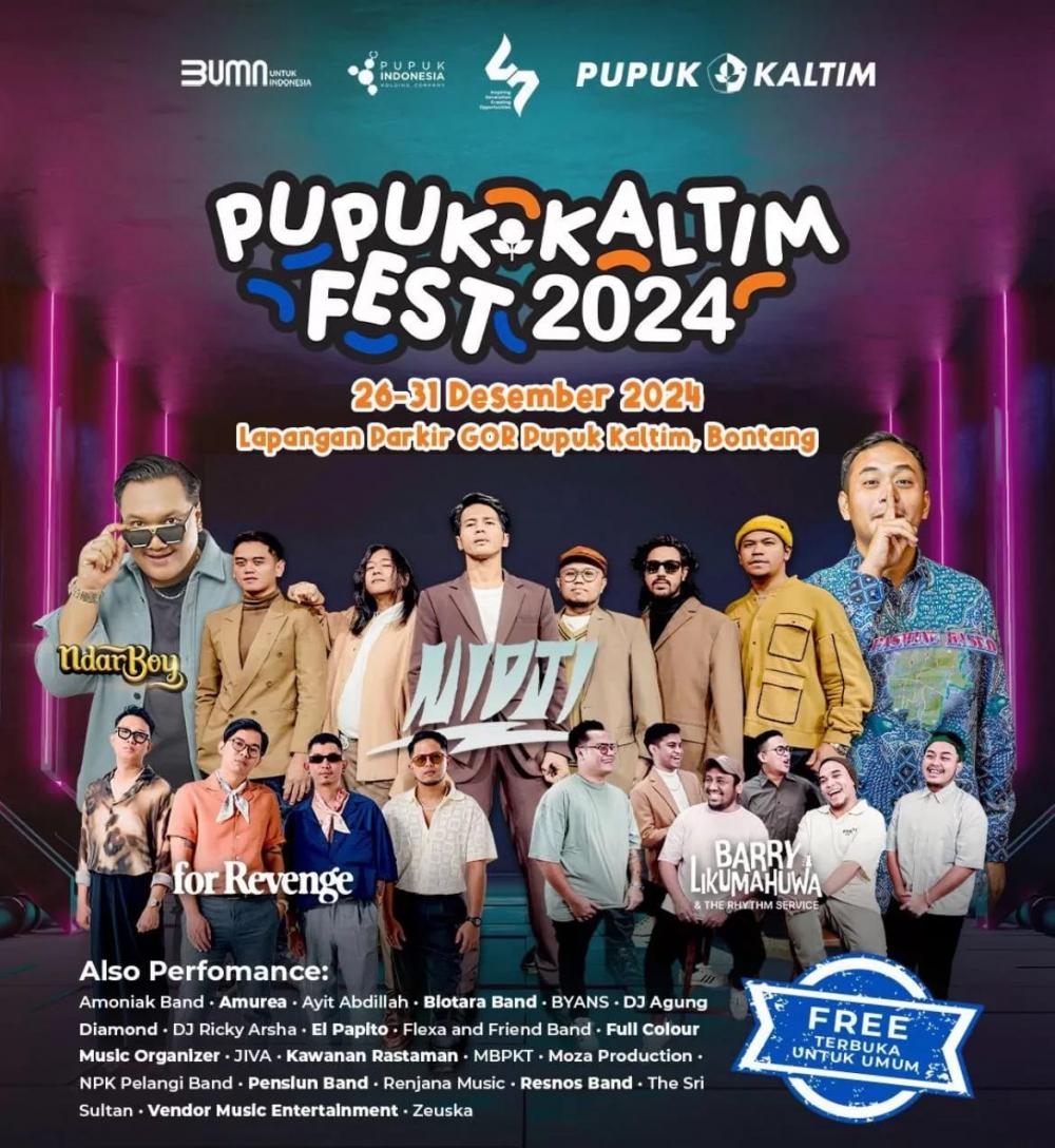Pupuk Kaltim Fest 2024: Kombinasi Hiburan hingga Edukasi Bagi Warga Bontang
