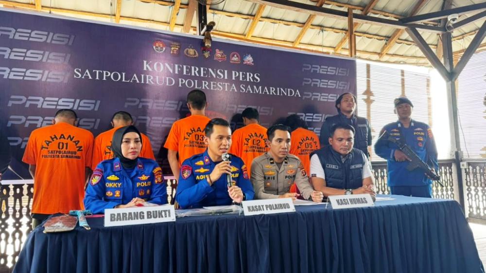 Jalur Tugboat Jadi Sasaran, Dua Kelompok Preman Sungai Mahakam Dibekuk