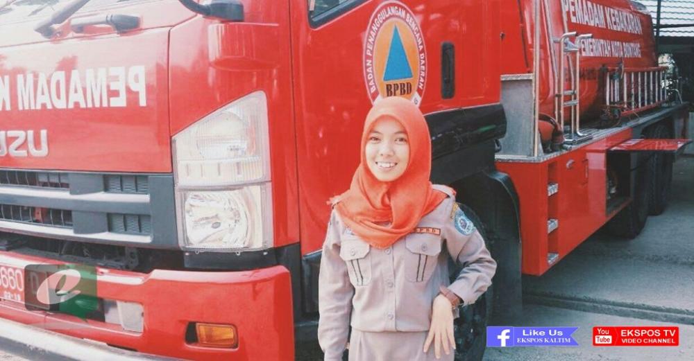 Mengenal Nur Fajariah Ramadhani, Gadis Mungil Spesialis Rescue Milik BPBD Bontang