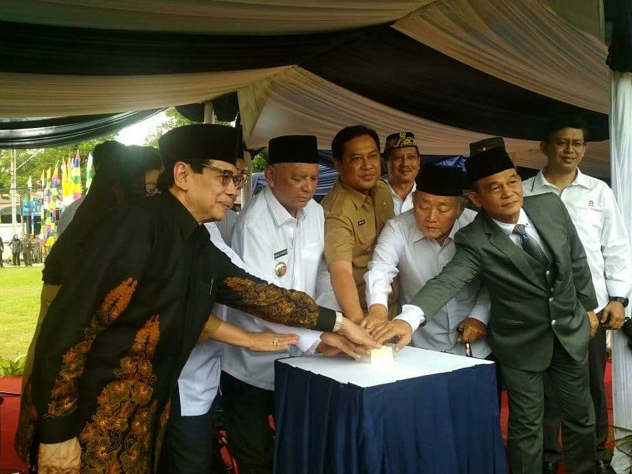 Groundbreaking Masjid Pemprov Kaltim di Lapangan Kinibalu