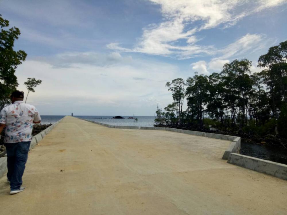 Pengerjaan Akses Tol Laut Delapan Pelabuhan Kenyamukan Terhambat Cuaca Buruk