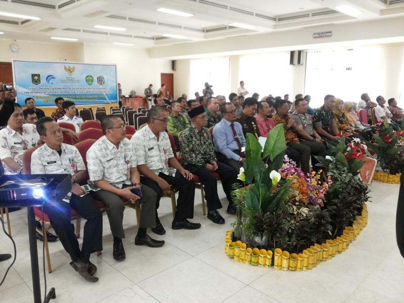 VIDEO CONFERENCE, WAWALI BASRI ULAS MISI SMART CITY BONTANG