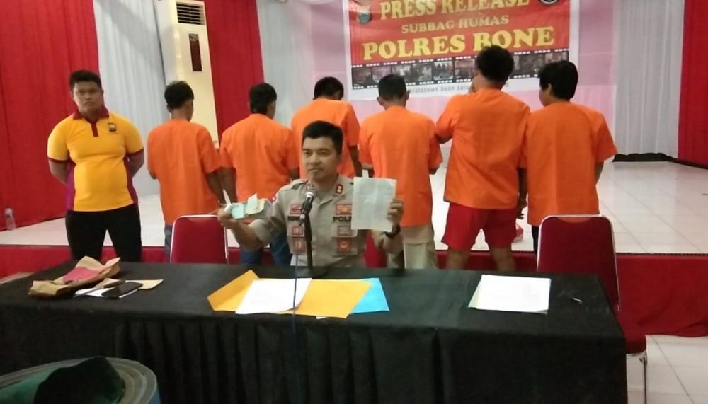 Polres Bone Rilis 3 Kasus Menonjol di Bulan Juni