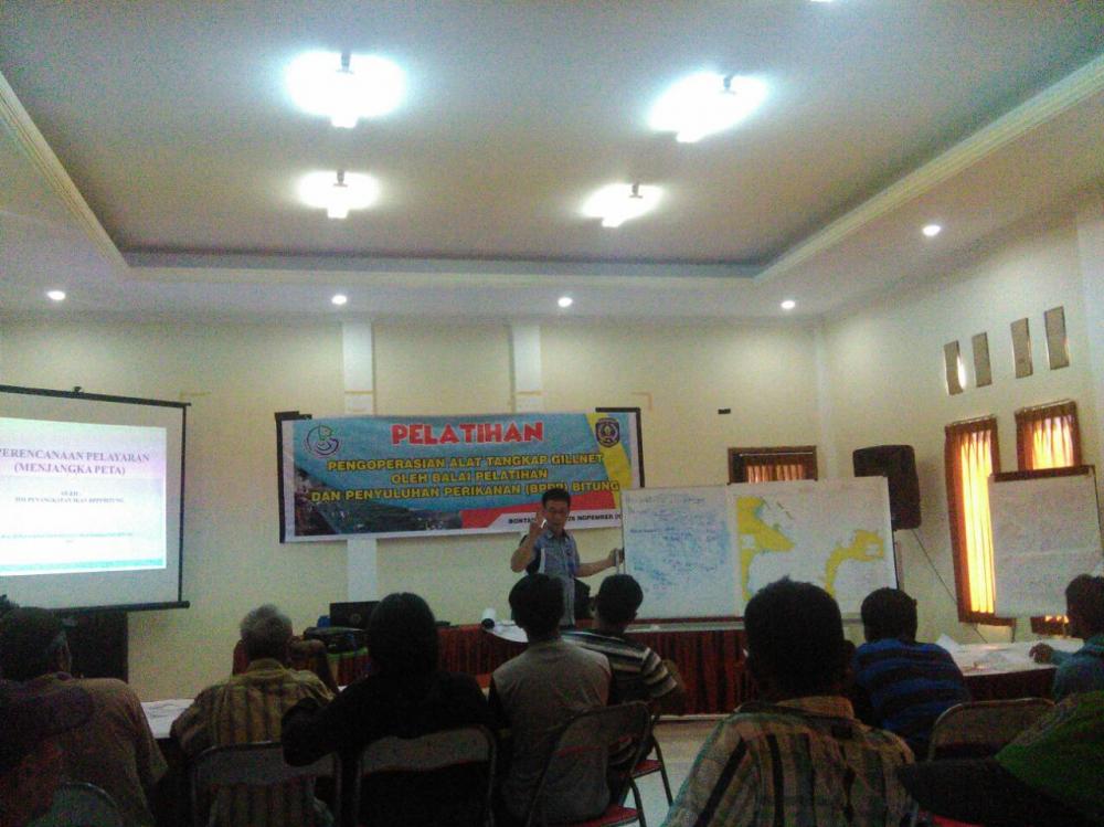 Pelatihan Penggunaan Alat Tangkap Gillnet, Noriko Runtu: Perencanaan Pelayaran Harus Dihutung dengan