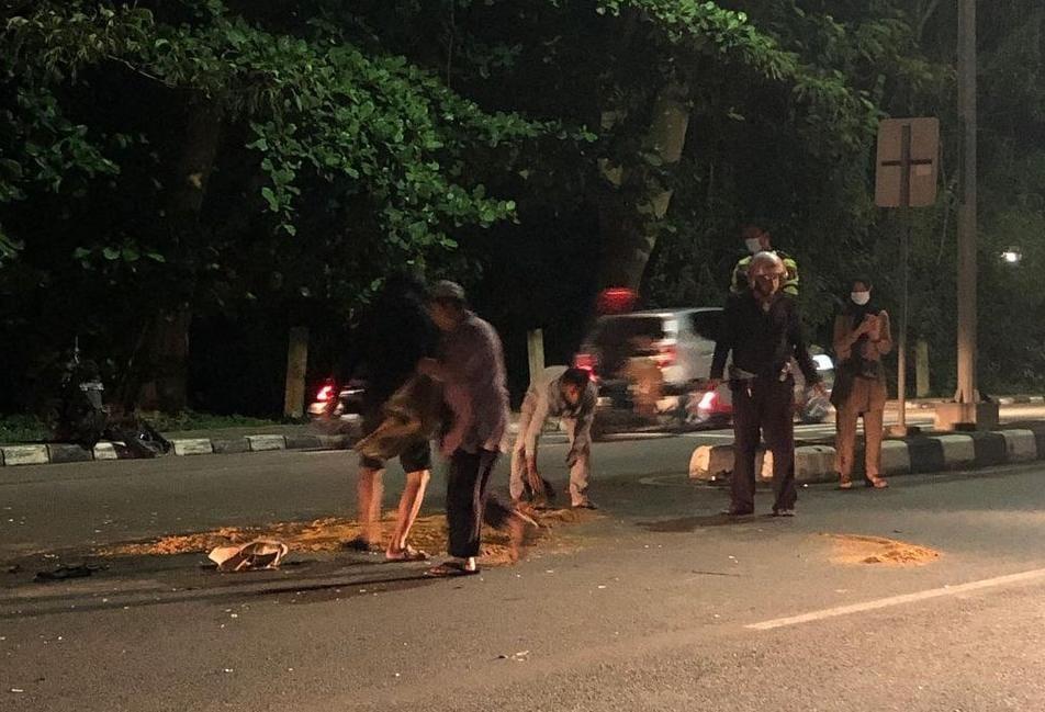 Laka Lantas di Bontang, Pemotor Tewas Diseruduk Fortuner