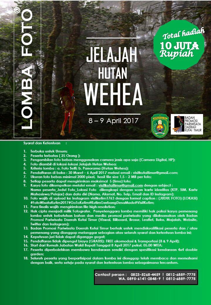 Ayo Ikuti Lomba Foto Jelajah Hutan Lindung Wehea