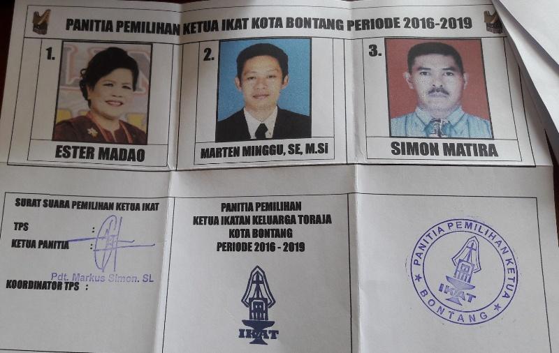 SEBANYAK 4.470  WARGA SUKU TORAJA DI BONTANG SERENTAK MEMILIH KETUA IKAT