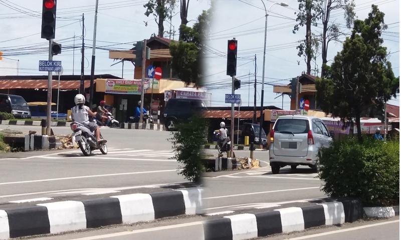 Rambu Larangan Belok Kiri Dipasang Kembali, Pengendara Acuh