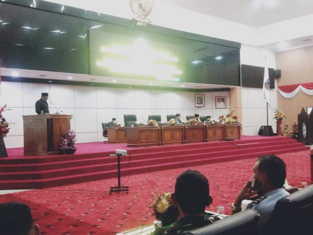 Wali Kota Bontang Sampaikan Laporan Pertanggungjawaban APBD TA 2021