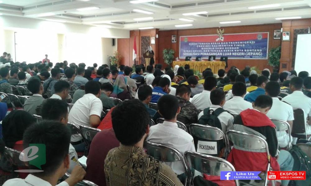 Ratusan Pencari Kerja Di Bontang Ikut Sosialisasi Pemagangan Ke Jepang 