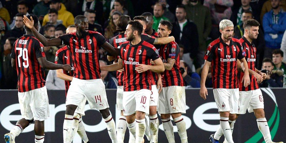 Liga Europa, AC Milan dan Real Betis Berbagi Poin