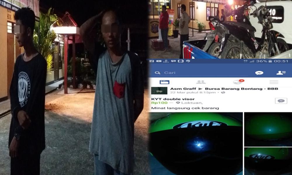 Jual Helm Curian di Facebook, Remaja Alumni Pesantren Ini Dijebak Sang Pemilik