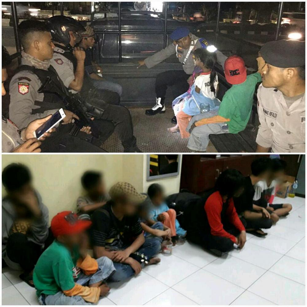 6 Anjal dan 5 Orang Tanpa Identitas Diamankan saat Operasi Cipkon