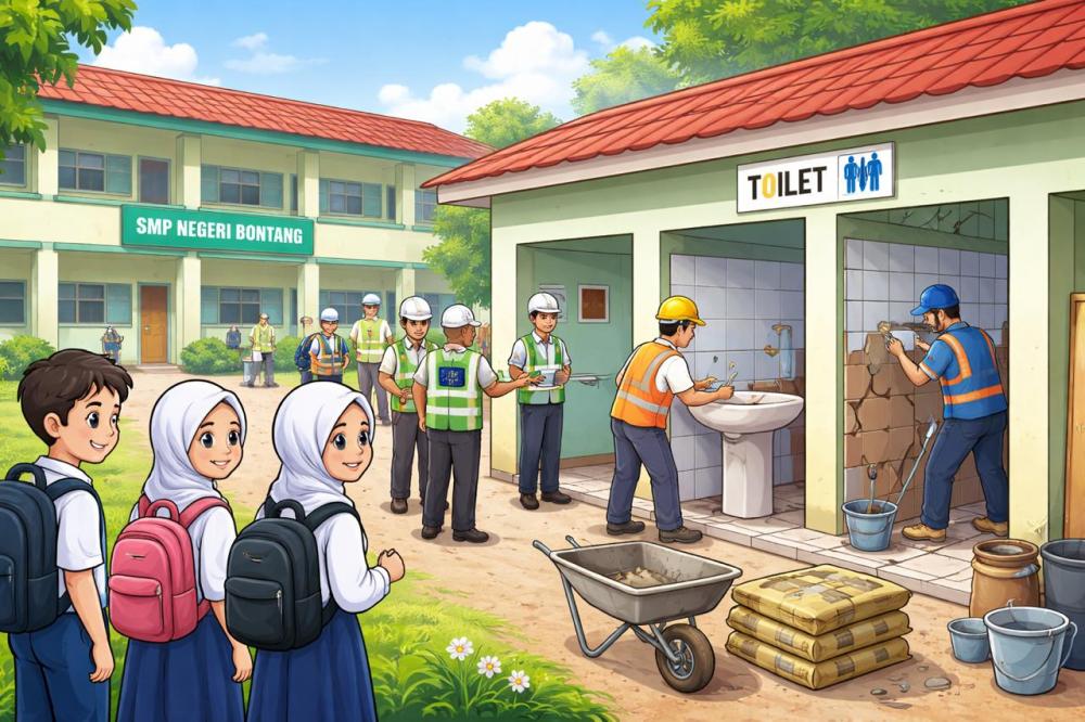 Disdikbud Bontang Benahi Sarana SMP Negeri, WC Jadi Perhatian Utama