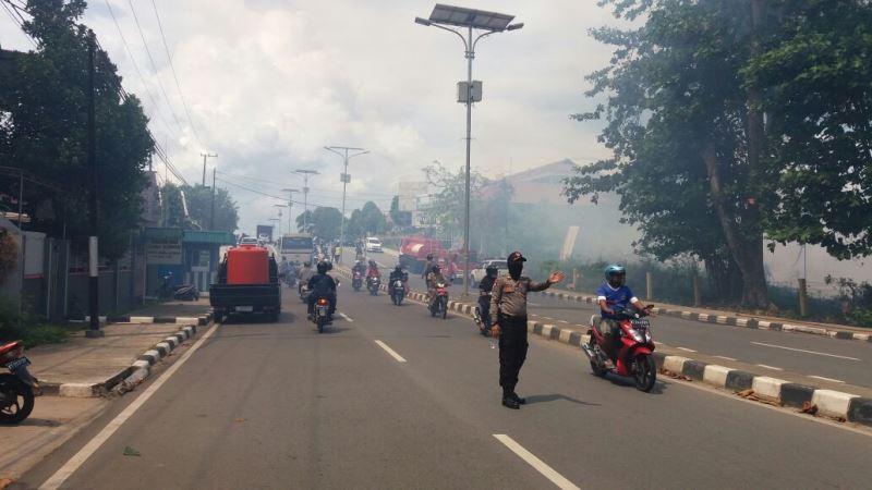 Antisipasi Arus Kendaraan, Polisi Berlakukan Satu Jalur