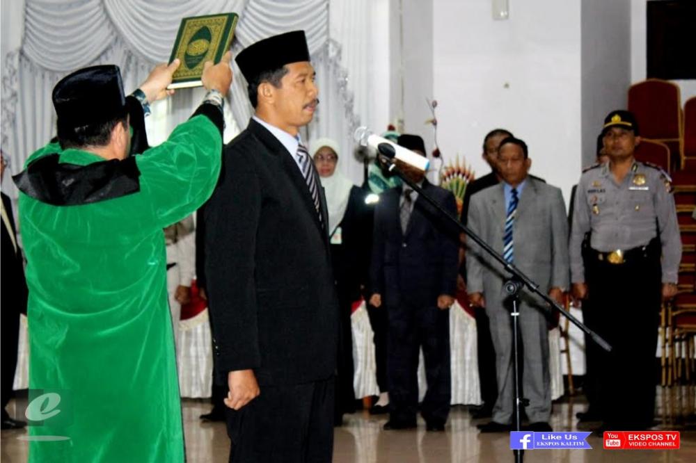 Dilantik, Suramin Resmi Menjabat Dirut PDAM Tirta Taman Bontang