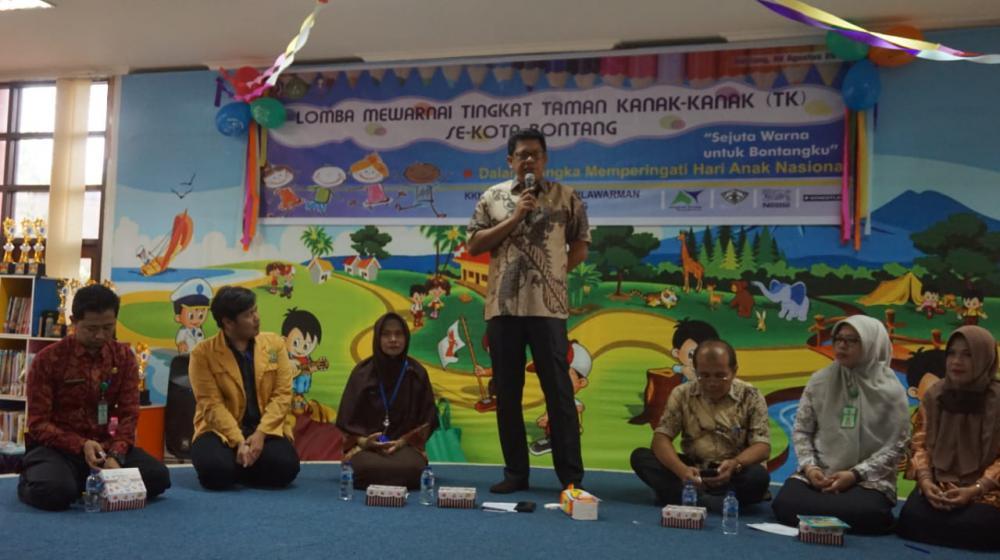 Wawali Basri Buka Secara Resmi Lomba Mewarnai di Perpuskot Bontang