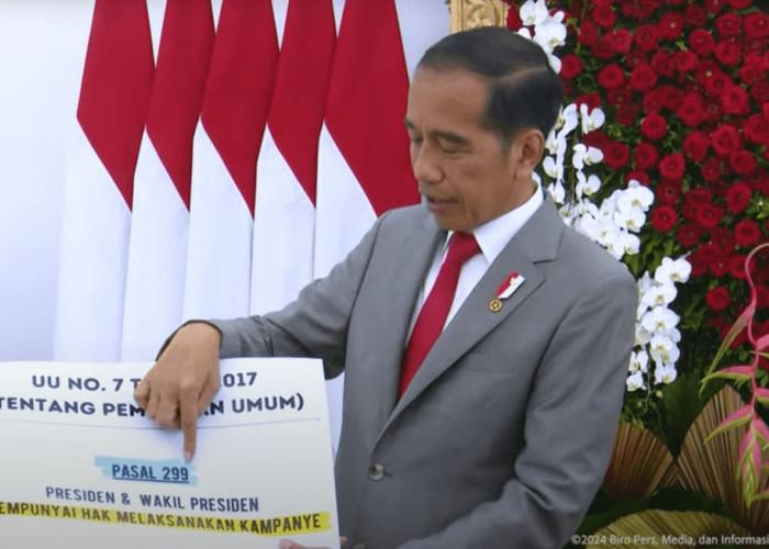 Bawa Kertas, Jokowi Tunjukkan Aturan Presiden Boleh Kampanye